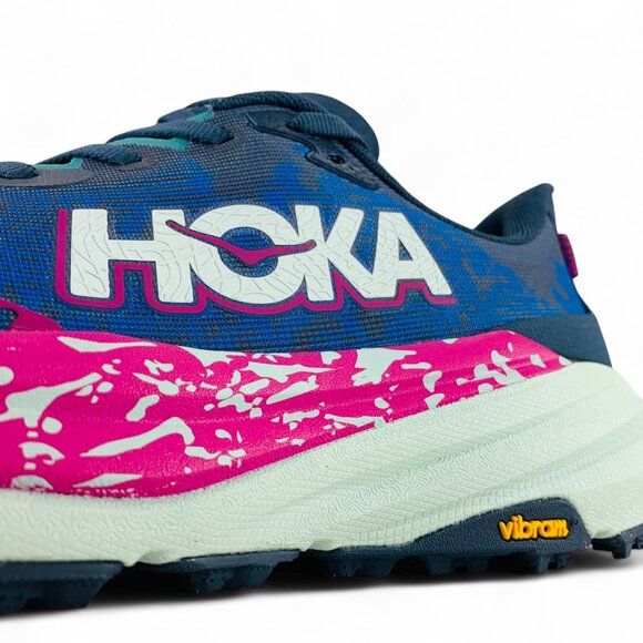 Hoka Speedgoat 6 Stormy Skies Aqua Breeze Men's Trail Running Shoes 1147791-SMY - Picture 7 of 10